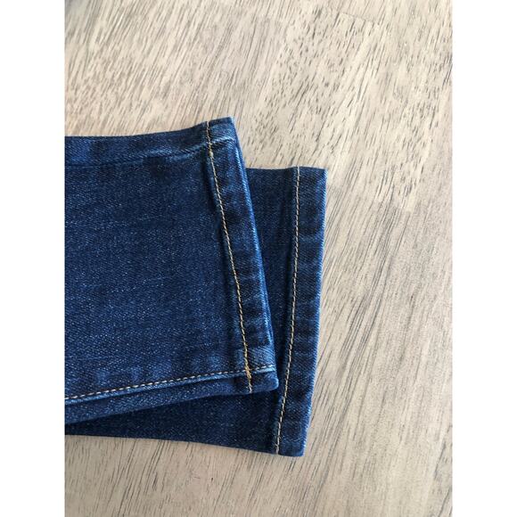 Sandrine Rose x Free People Dark Wash Mid Rise Indigo Ankle Jeans -27 - Picture 7 of 8